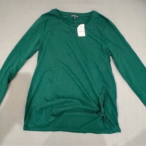 green long sleeve j.crew top